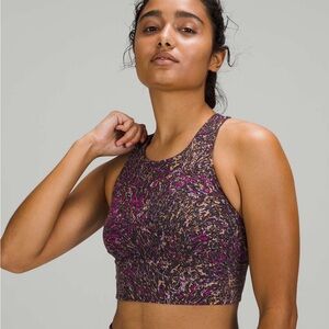 Lululemon Wunder Train Long-Line Bra *Medium Support C/D Cups Topography Milti